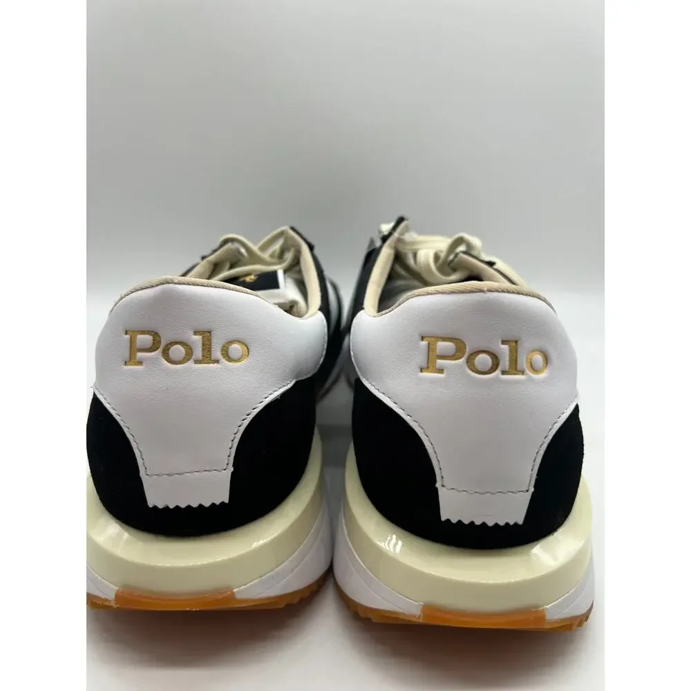 Polo Ralph Lauren Train 89 Black/White Sneakers Men's Size 14 NEW